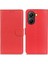 Xiaomi Poco X7 Pro 5g/redmi Turbo 4 5g Pu Deri Litchi Doku-Kırmızı Için (Yurt Dışından) 1