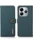 Xiaomi Redmi Note 14 5g Hakiki Inek Deri Telefon Kılıfı-Yeşil (Yurt Dışından) 1
