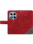 Xiaomi Redmi Note 14 Pro 4g Geometrik Çizgi Tasarımlı Bilek Askılı Cüzdan-Kırmızı (Yurt Dışından) 4