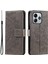 Xiaomi Redmi Note 14 4g (163.25X76.55X8.16MM) Baskılı Totem Pu Deri Cüzdan Telefon Kapağı-Gri (Yurt Dışından) 1