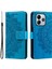 Xiaomi Redmi Note 14 4g (163.25X76.55X8.16MM) Baskılı Totem Pu Deri Cüzdan Telefon Kapağı-Mavi Için (Yurt Dışından) 1