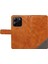 Xiaomi Redmi Note 14 4g (163.25X76.55X8.16MM) Geometrik Çizgili Tasarım Bilek Askılı Cüzdan-Kahverengi (Yurt Dışından) 4