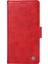 Xiaomi Redmi Için Not 14 4g (163.25X76.55X8.16MM) Kılıf Yıkatu YK-007 Litchi Doku Pu Deri Cüzdan Telefon Kapağı-Kırmızı (Yurt Dışından) 2