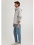 Jeans Detaylı Kapüşonlu Gri Şişme Yelek 0110554-70074 1