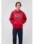 Mavi Logo Baskılı Kapüşonlu Kırmızı Sweatshirt 067149-70464 1