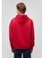 Mavi Logo Baskılı Kapüşonlu Kırmızı Sweatshirt 067149-70464 4