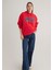 Mavi Logo Baskılı Kapüşonlu Kırmızı Sweatshirt 1600361-82054 1