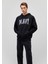 Logo Baskılı Kapüşonlu Siyah Sweatshirt 067149-902 1