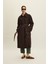 Kemerli Oversize Gabardin Trençkot Acı Kahve 4