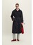 Kemerli Oversize Gabardin Trençkot Lacivert 1
