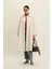 Kemerli Oversize Gabardin Trençkot Tereyağı 1