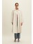 Kemerli Oversize Gabardin Trençkot Tereyağı 2