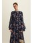 Şifon Volanlı Elbise Floral 6