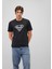 Erkek Superman Baskılı Siyah Tişört 0610494-900 2