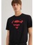 Superman Baskılı Siyah Tişört 066875-900 1