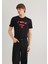 Superman Baskılı Siyah Tişört 066875-900 2