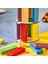 Renkli Tower Plus Jenga Büyük Boy Doğal Ahşap Denge Kule Oyunu 6