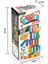 Renkli Tower Plus Jenga Büyük Boy Doğal Ahşap Denge Kule Oyunu 8
