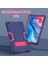Huawei Matepad Se Için 10.4 Inç Robot Tarzı Kılıf Silikon + Pc Renk Kontrast Kickstand Tablet Kapağı-Lacivert/gül Kırmızı (Yurt Dışından) 4