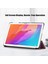 Onur Pad X8/x8 Lite/huawei Matepad T 10 Pu Deri Üç Katlı Stand Kapak Anti-Damla Tablet Koruyucu Kılıf-Şarap Kırmızı (Yurt Dışından) 3