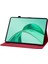 Honor Pad X8A Kılıf Zambak Çiçeği Künye Kart Yuvaları Deri Tablet Kapağı-Kırmızı (Yurt Dışından) 3
