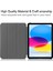 Apple iPad 10.9 (2022) Için Aşınma Önleyici Pu Deri Koruyucu Kılıf Damla Geçirmez Üç Katlı Stand Tablet Kapağı Otomatik Uyandırma/uyku-Kırmızı (Yurt Dışından) 2