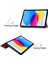 Apple iPad 10.9 (2022) Için Aşınma Önleyici Pu Deri Koruyucu Kılıf Damla Geçirmez Üç Katlı Stand Tablet Kapağı Otomatik Uyandırma/uyku-Kırmızı (Yurt Dışından) 3