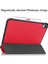 Apple iPad 10.9 (2022) Için Aşınma Önleyici Pu Deri Koruyucu Kılıf Damla Geçirmez Üç Katlı Stand Tablet Kapağı Otomatik Uyandırma/uyku-Kırmızı (Yurt Dışından) 5