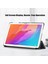 Honor Pad X8/x8 Lite/huawei Matepad T 10 Pu Deri Üç Katlı Stand Kapağı Anti-Damla Tablet Koruyucu Kılıf-Siyah (Yurt Dışından) 3