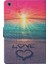 Desen Baskı Kartı Yuvaları Standı Deri Akıllı Kılıf Huawei Mediapad M5 Lite 10-Seaside Love (Yurt Dışından) 4
