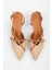 Kadın Flax Taba Hasır Topuklu Stiletto 3