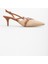 Kadın Flax Taba Hasır Topuklu Stiletto 4