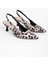 Kadın Avey Leopar Desenli Saten Stiletto 3
