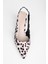 Kadın Avey Leopar Desenli Saten Stiletto 5