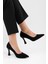 Kadın Tean Siyah Süet Topuklu Stiletto 2