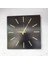 Kare Ahşap Siyah Renk Sade Sayılı Hediyelik Sessiz Duvar Saati 50 cm 2