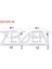 ZEGEN-ZEG1939-00 - Fren Balatası Arka Peugeot 208 Iı - 2008 Iı - Ds3 Crossback 1.2 Puretech - 1.5 Bluehdı 2019- / Opel 1