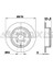 BRAXIS-AE0364 - Arka Fren Dıskı (Aynası) Duz Toyota Corolla 1.4 D4D 1.6 Vvtı 2003-2007 (279X4) 1