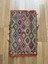 49 x 77 cm Eşsiz El Dokuma Türk Kilimi, Vintage Yün Halı, Harika Renkli Anadolu El Yapımı Yün Kilim, Geleneksel Kilim 1