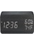Ahşap LED Çalar Saat Ses Kontrollü Hygrometre Termometre 3 Alarmlı Siyah (Yurt Dışından) 1