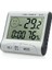 DC102 Mini Iç Mekan Termometre Nem Ölçer LCD Saat (Yurt Dışından) 3