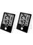 2 Adet Dijital Nem ve Sıcaklık Ölçer Iç Mekan LCD Ekranlı 0-50°c 20-95%rh (Yurt Dışından) 1