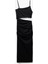 Ince Askılı Yan Pencere Detaylı Midi Bodycon Elbise 1