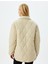 Fermuarlı Cepli Dik Yaka Kapitone Şişme Mont 4