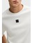 Logolu Bisiklet Yaka Pamuk Regular Fit T Shirt Erkek T Shirt 50505201 102 4