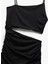 Ince Askılı Yan Pencere Detaylı Midi Bodycon Elbise 3