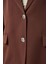 Kadın Oversize Astarlı Dokuma Blazer Ceket 4