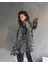 Leopar Desen Çift Cep Oversize Denim Gömlek Ceket 4