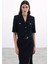 Kısa Kollu Ceket - Siyah 2