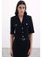 Kısa Kollu Ceket - Siyah 4